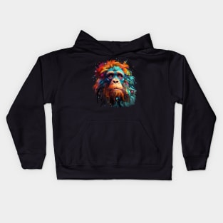 Orangutan Rainbow Kids Hoodie